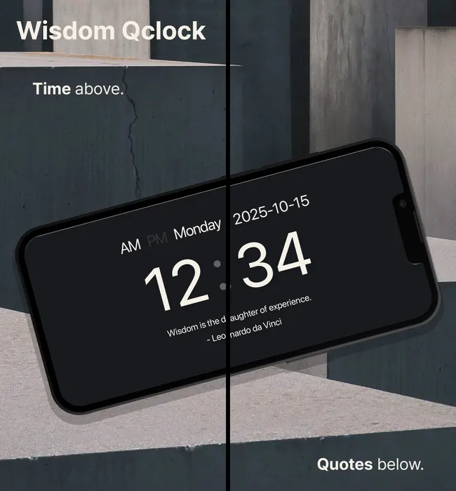 Wisdom Qclock screenshot